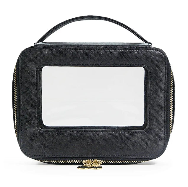 Nuovo Trasparente Trousse Borse da Viaggio, Porta Trucchi Alla Moda