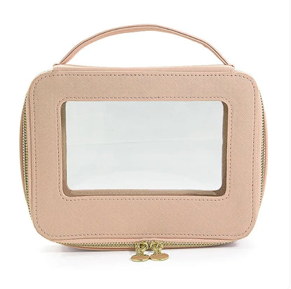 Nuovo Trasparente Trousse Borse da Viaggio, Porta Trucchi Alla Moda