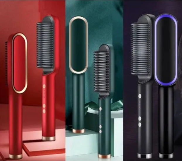 Pettine raddrizzante per capelli con riscaldamento elettrico multifunzionale