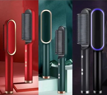 Pettine raddrizzante per capelli con riscaldamento elettrico multifunzionale
