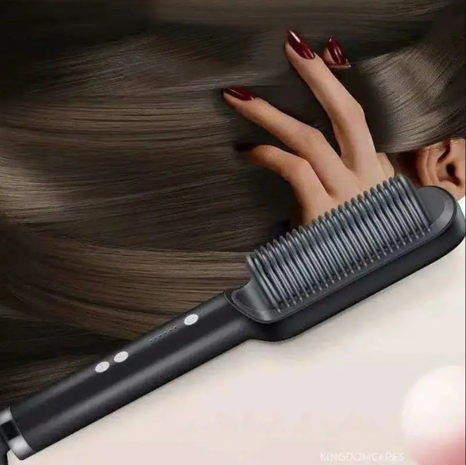 Pettine raddrizzante per capelli con riscaldamento elettrico multifunzionale